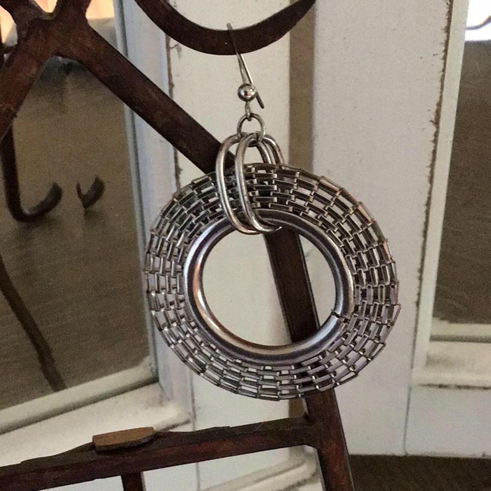 Lightweight silver plated boho earrings
